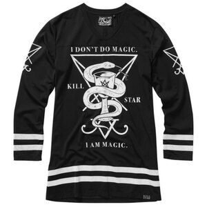 Killstar Unisex Goth Occult “Magic” Punk Jersey Top ♠️